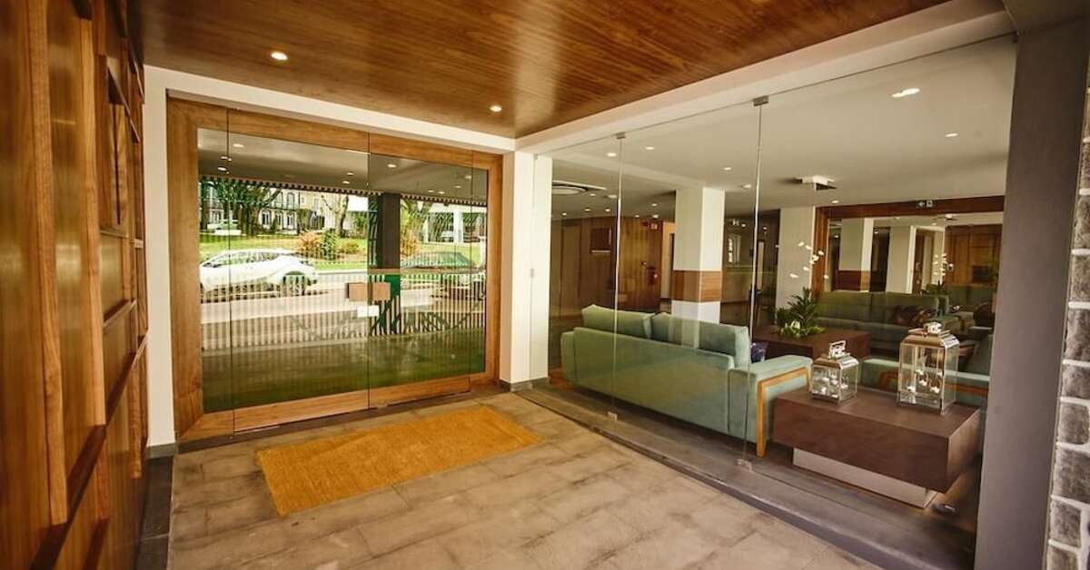 Een foto van het interieur van Hotel Cruzeiro