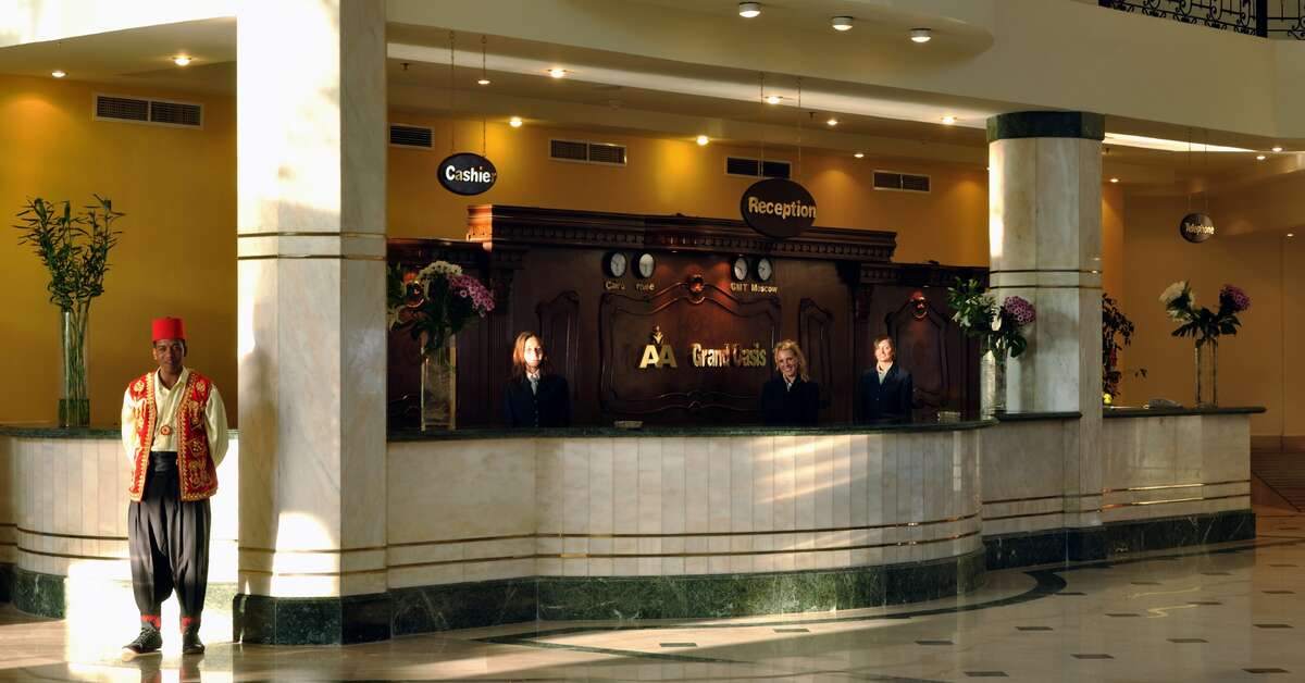 Een foto van het interieur van Grand Oasis Resort