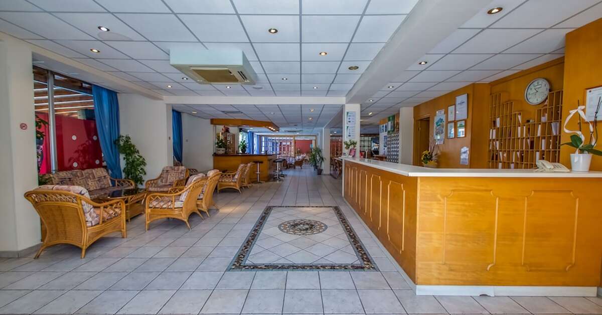 Een foto van het interieur van Green Bungalows Hotel & Appartementen
