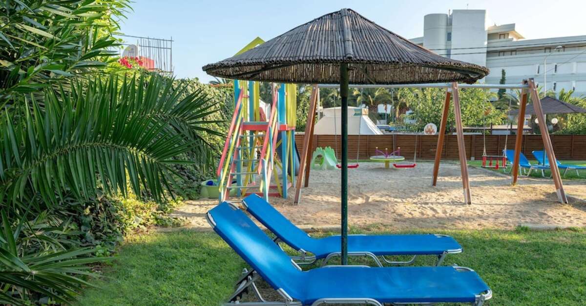 Een foto van het terras bij Hotel Marilena