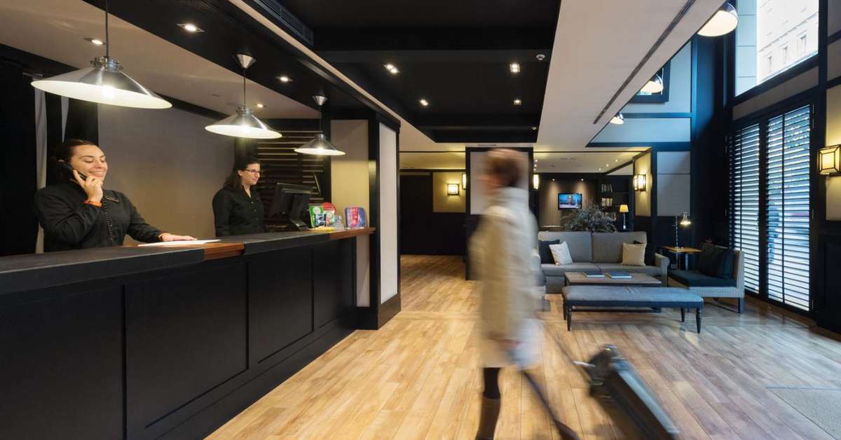 Een foto van het interieur van Hotel Europark