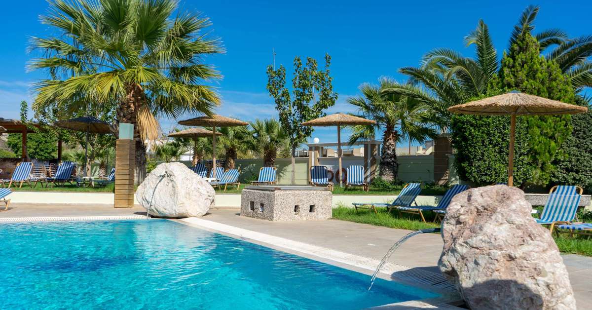 Een foto van het zwembad bij Stamos Hotel Faliraki