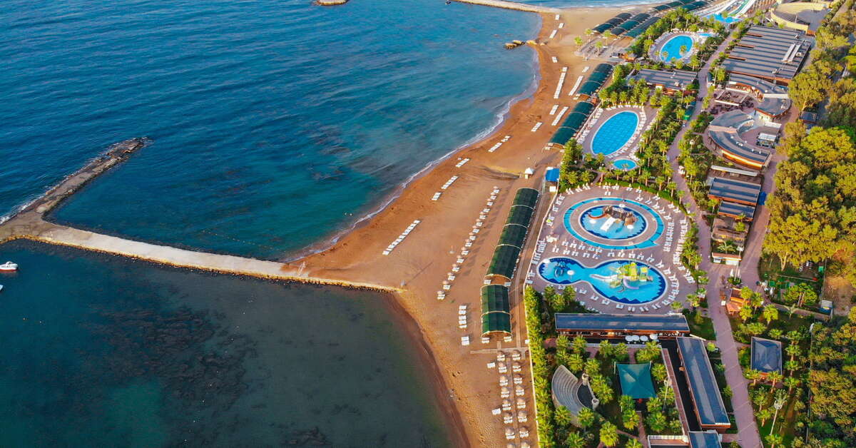 Een foto van het strand bij Eftalia Aqua Resort