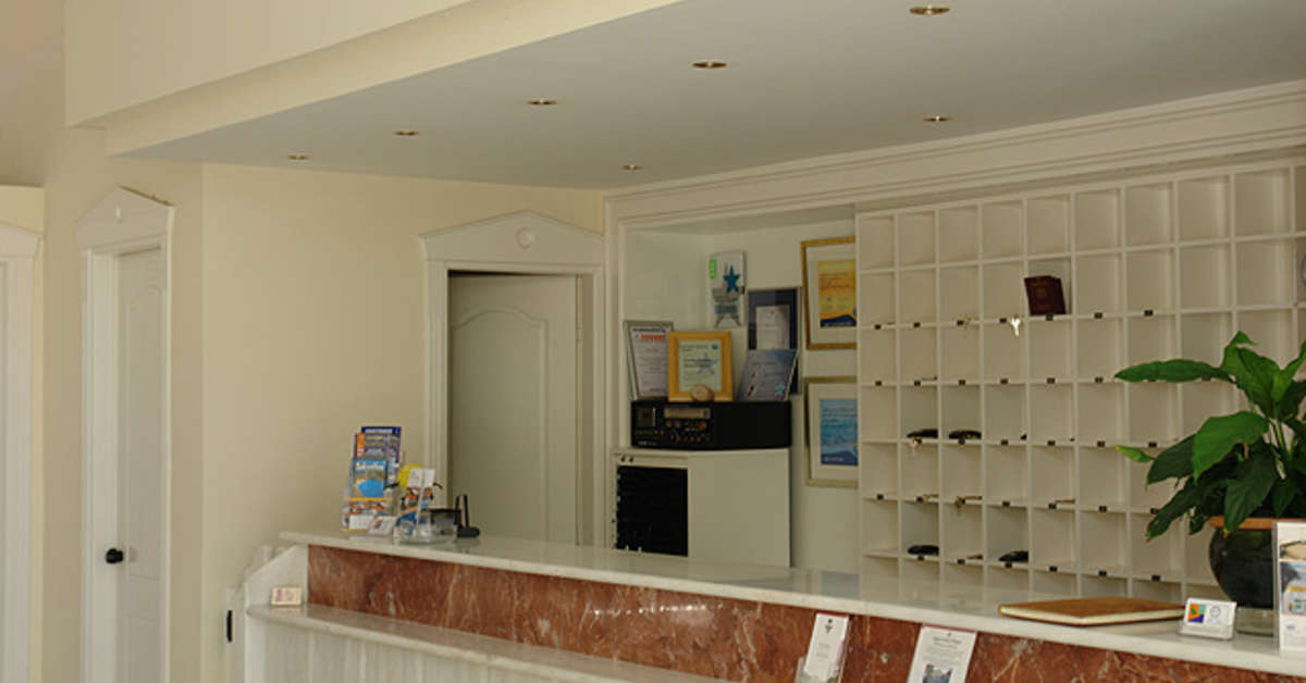 Een foto van het interieur van Porto Iliessa Hotel
