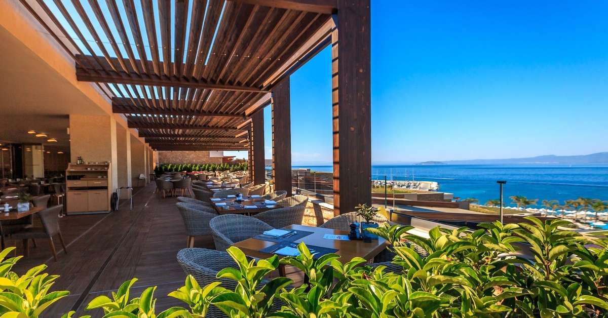 Een foto van het terras bij Miraggio Thermal Spa Resort