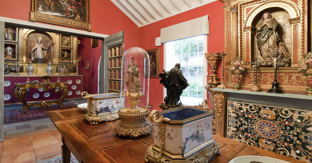 Een foto van het interieur van Hacienda De Abajo