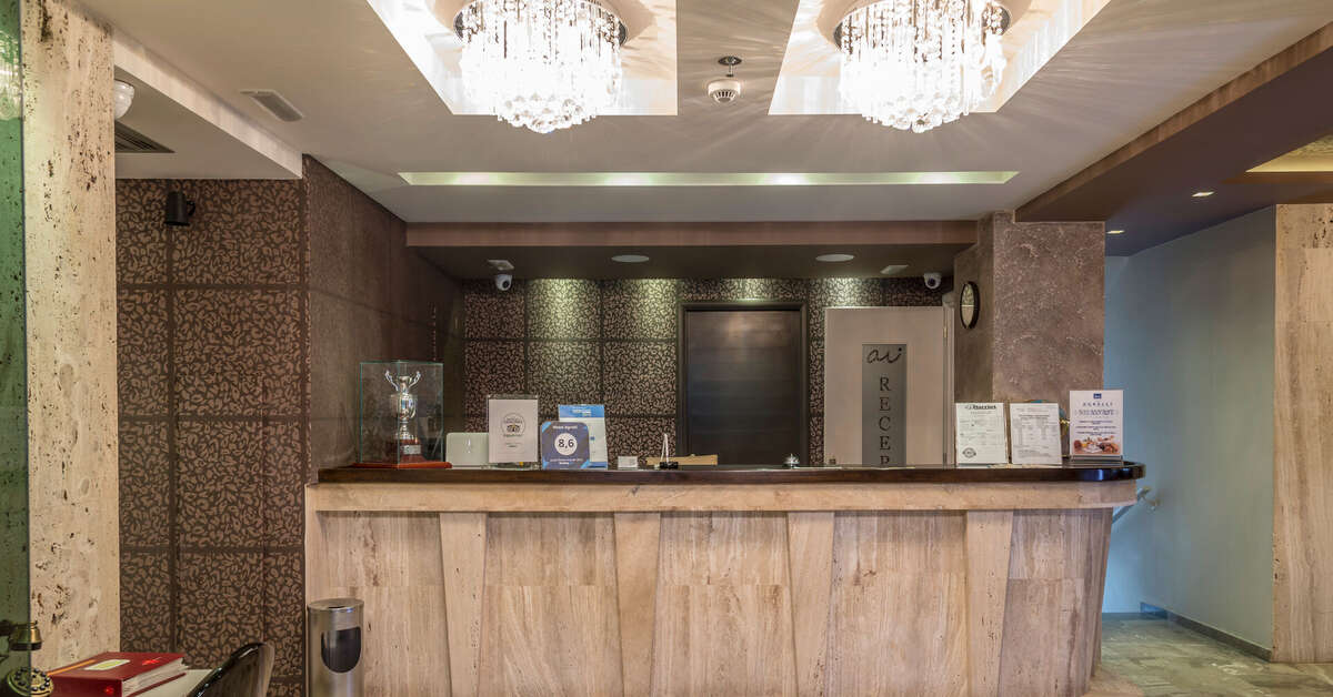 Een foto van het interieur van Agrelli Hotel