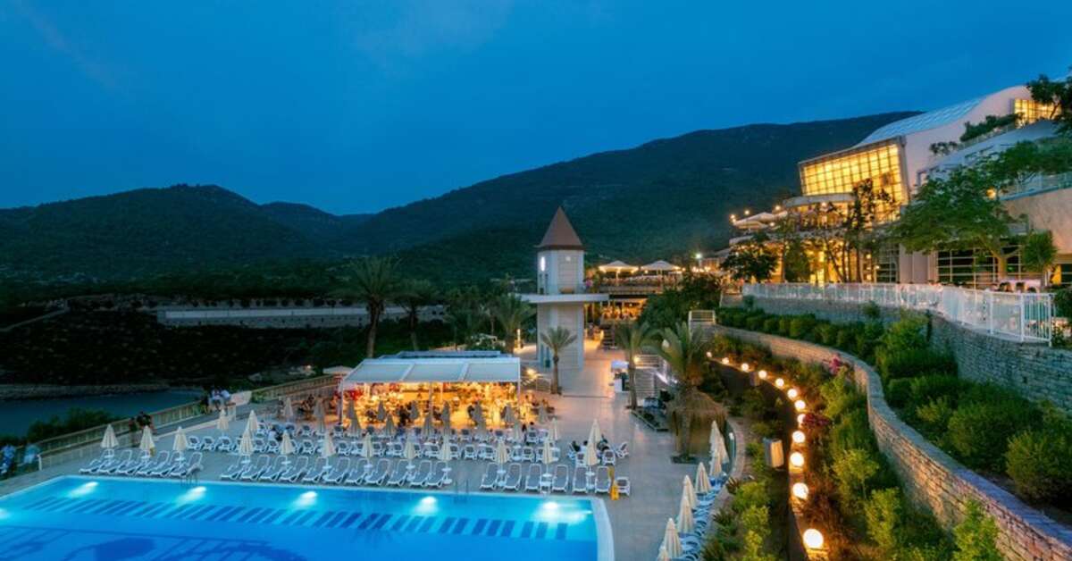 Een foto van het zwembad bij Duja Bodrum Hotel