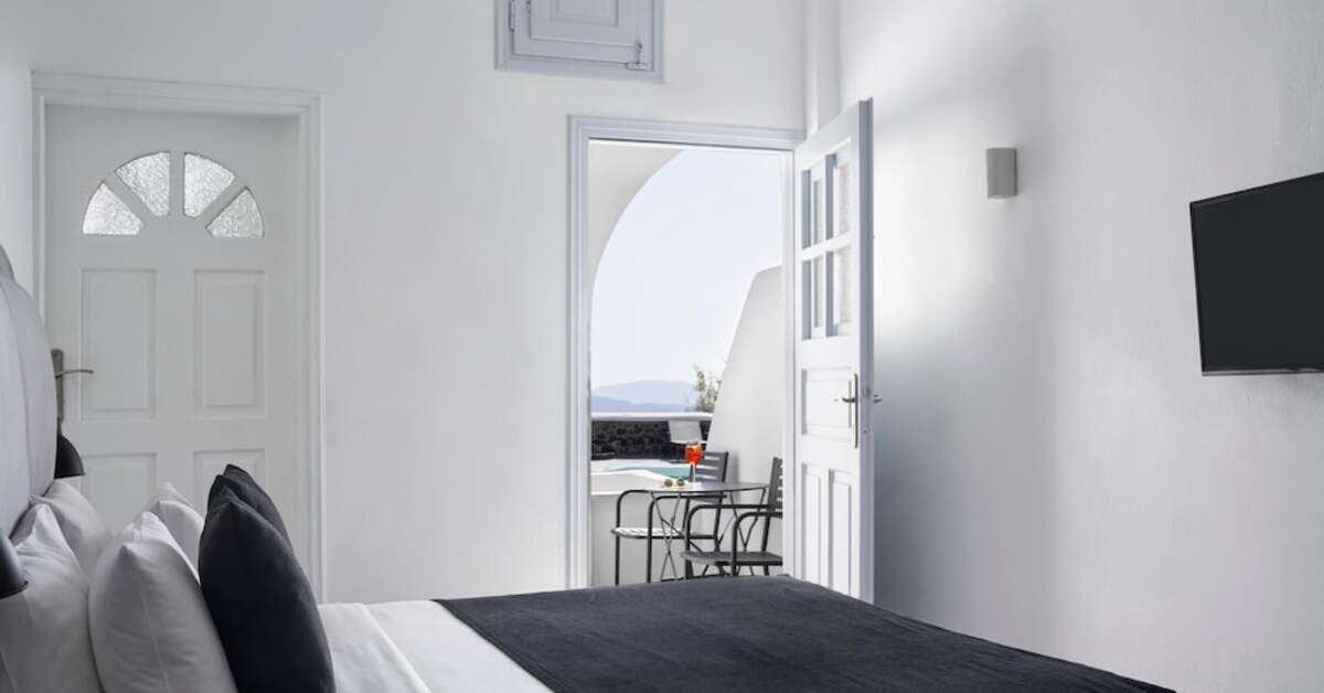 Ein Foto Mr & Mrs White Santorini