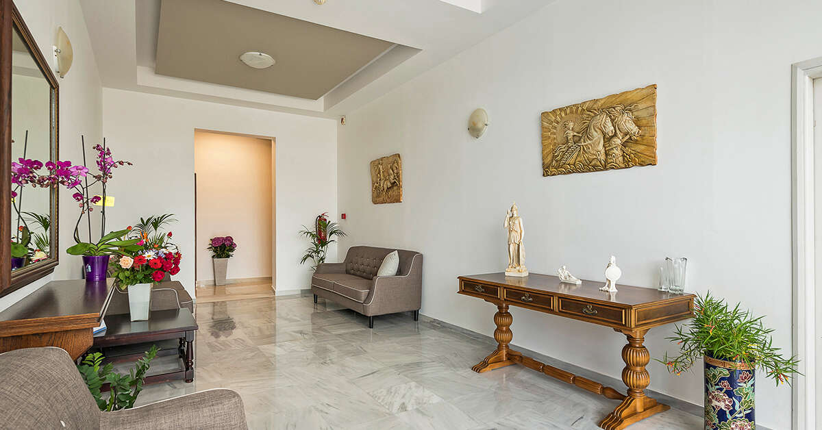 Een foto van het interieur van Hotel Vantaris Garden