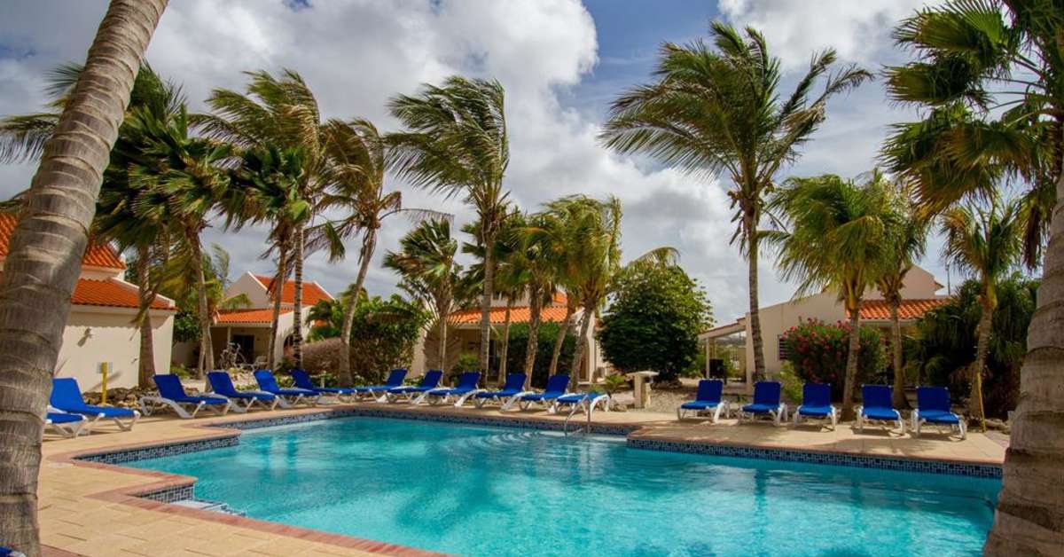 Een foto van het zwembad bij Hamlet Oasis Resort Bonaire