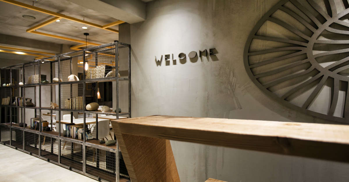 Een foto van het interieur van Rigas Boutique Hotel