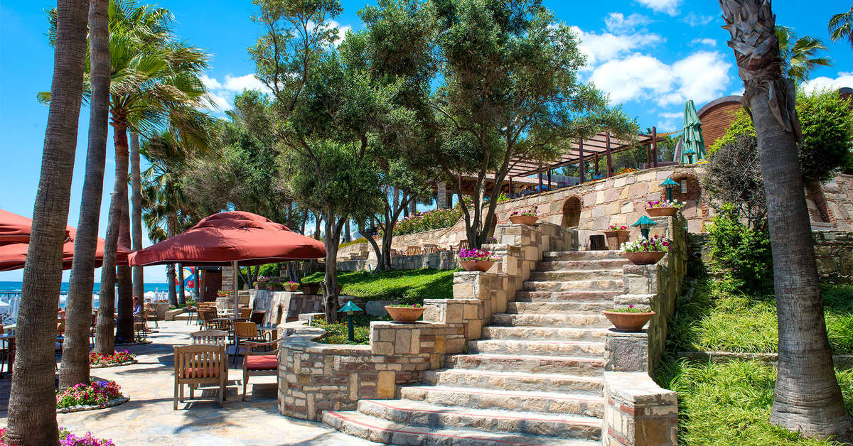 Ein Foto von der Terrasse im Arum Barut Collection