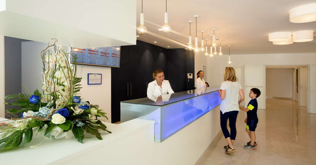 Een foto van het interieur van Villa Luz Family Gourmet & All Exclusive Hotel