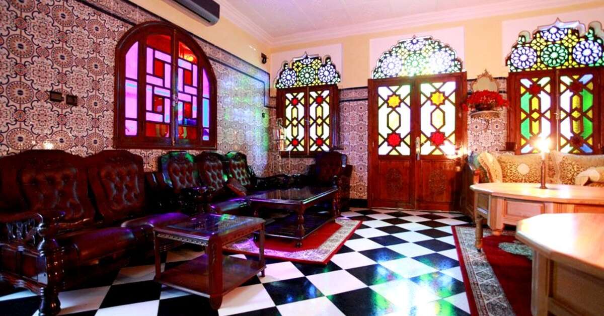 Een foto van het interieur van Riad Fatouma