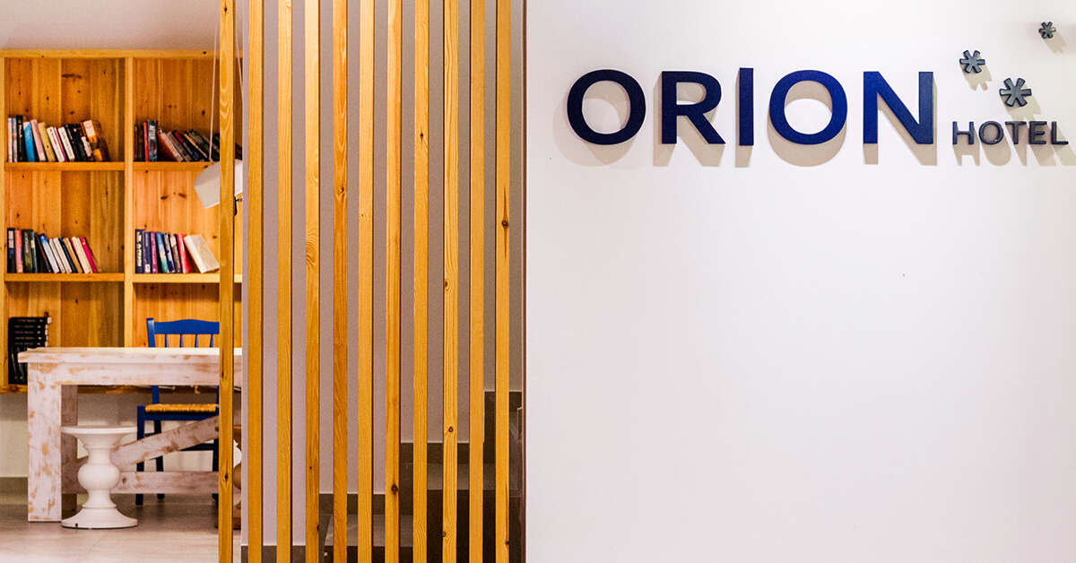 Een foto van het interieur van Orion Hotel Faliraki