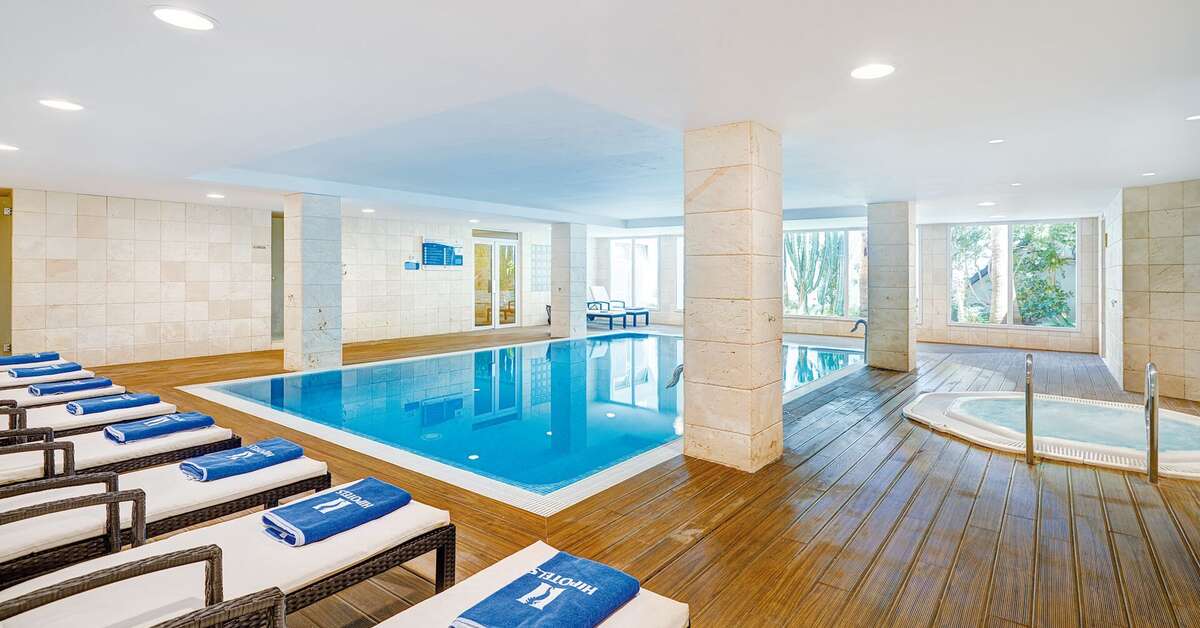 Ein Foto vom Pool im Hipotels Hipocampo Playa