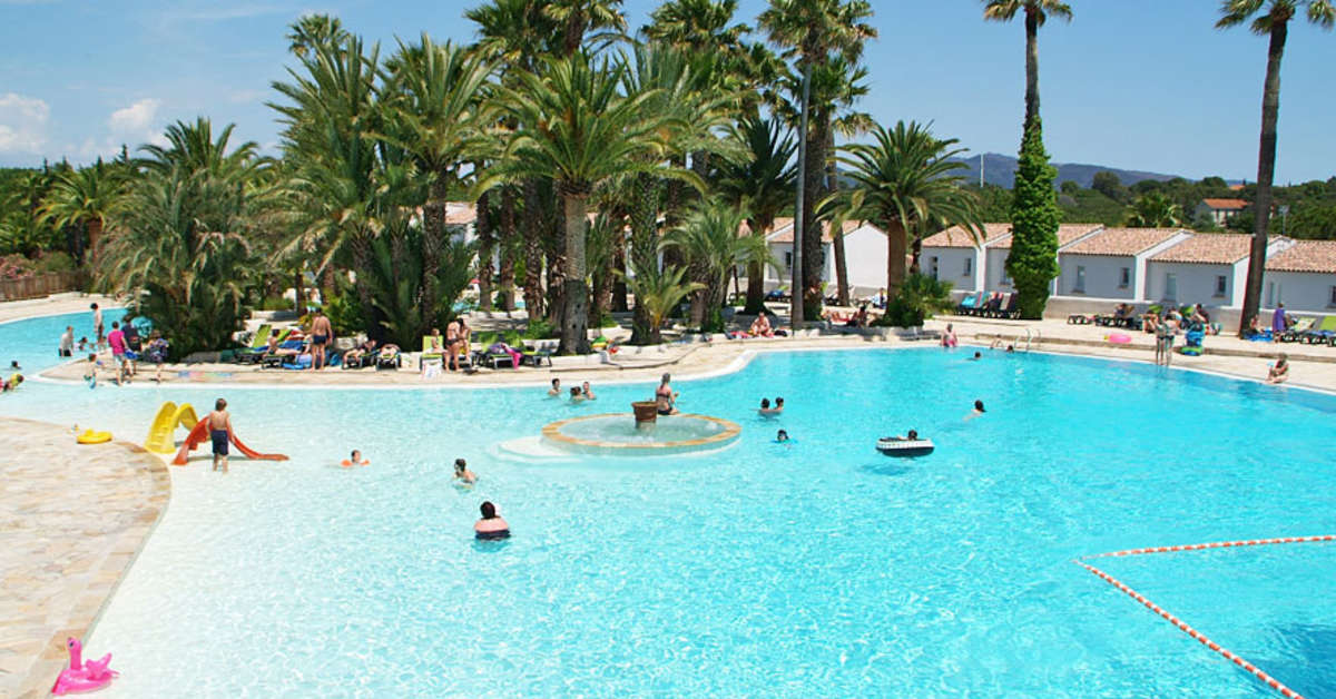 Een foto van het zwembad bij Camping La Baume - La Palmeraie