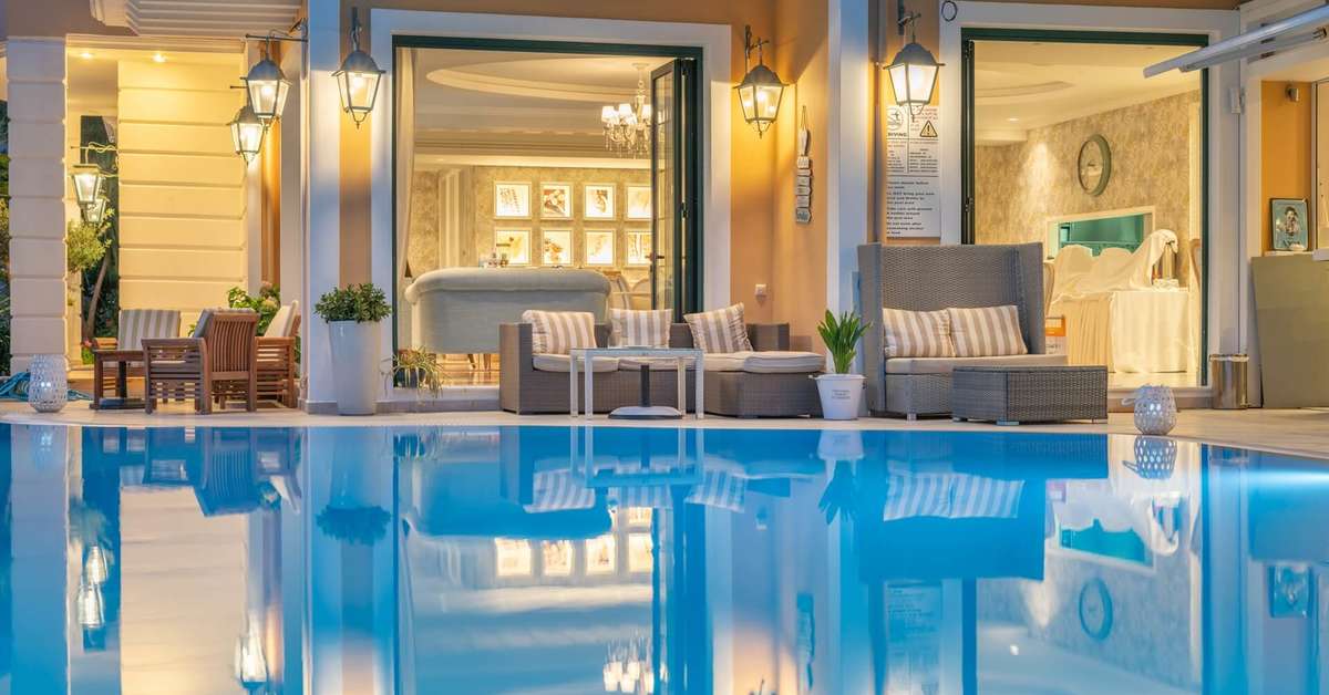 Een foto van het zwembad bij Hotel Orion