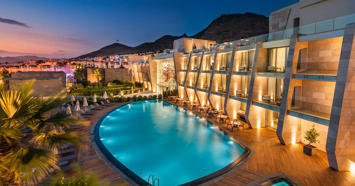 Ein Foto vom Pool im Swissotel Resort Bodrum Beach