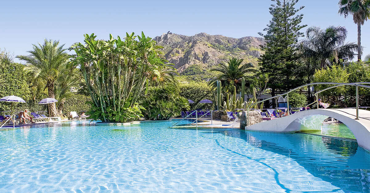 Ein Foto von einer Übersicht des Park Hotel Terme Mediterraneo