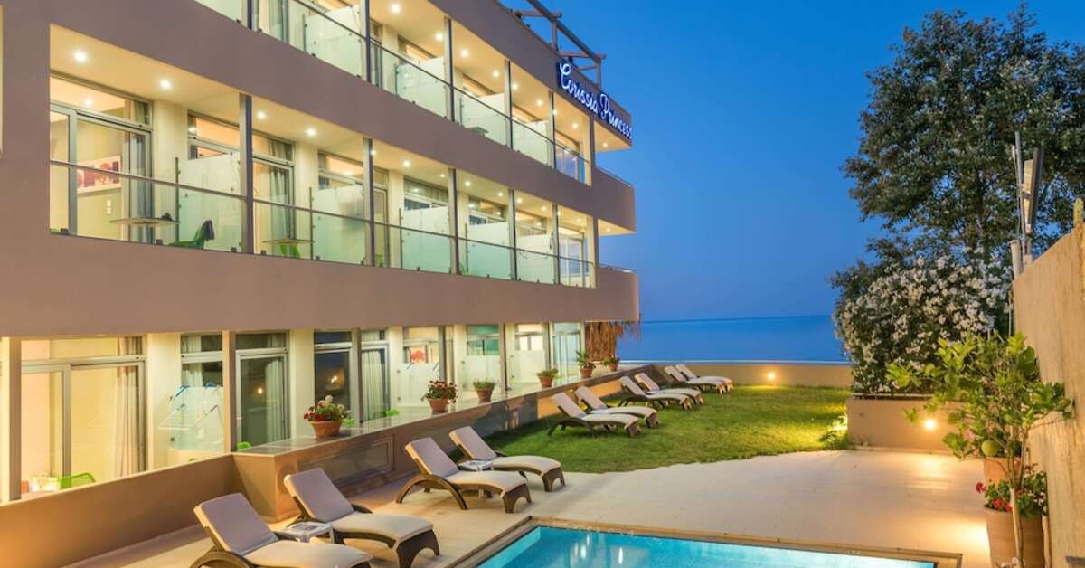 Een foto van de buitenkant van Corissia Princess Hotel