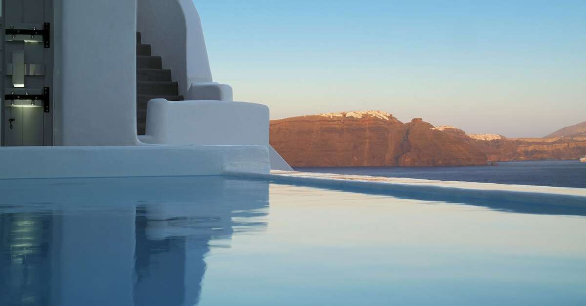 Een foto van het zwembad bij Ducato di Oia