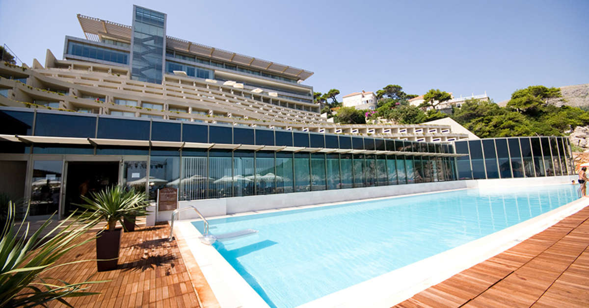 Een foto van een overzicht van Rixos Premium Dubrovnik Hotel