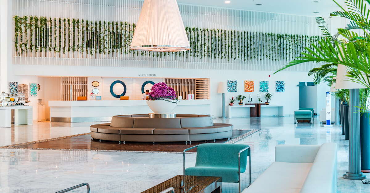 Een foto van het interieur van Hotel Baia Bodrum