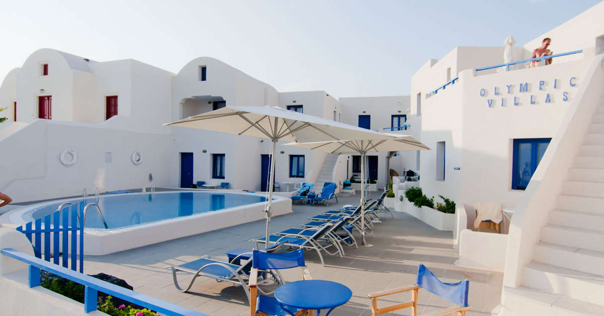 Een foto van het zwembad bij Olympic Villas