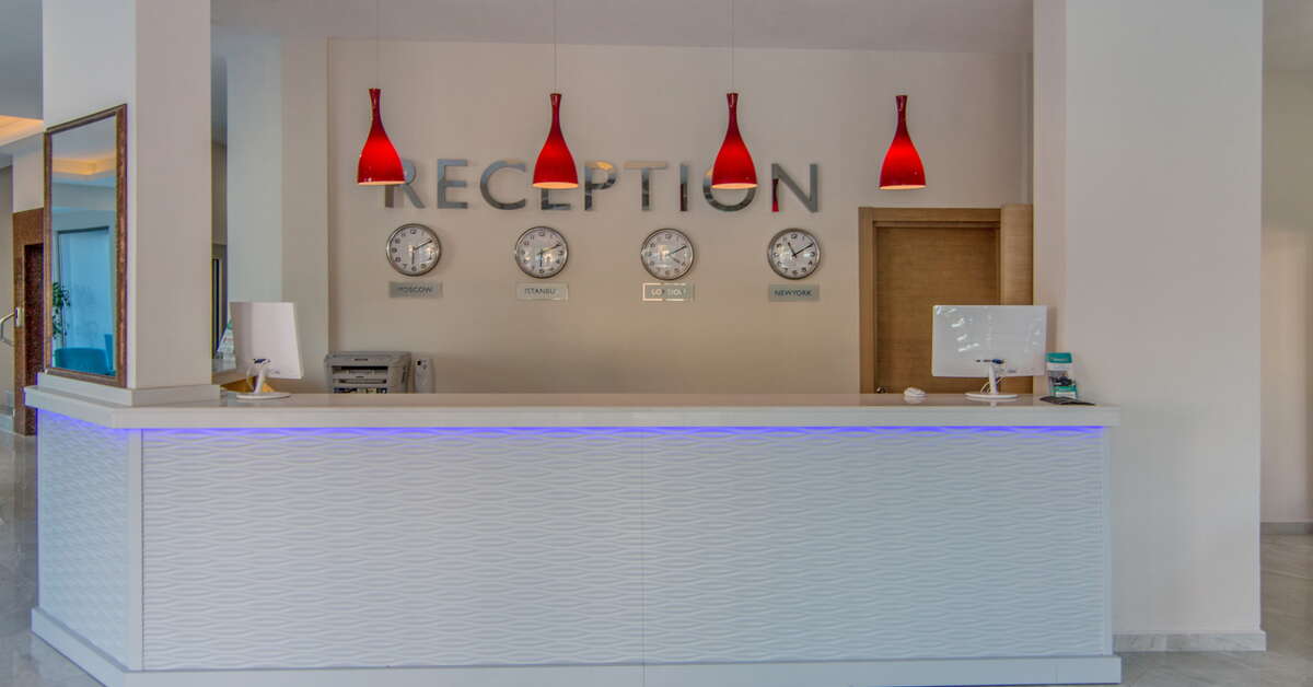 Een foto van het interieur van Hotel Palmea