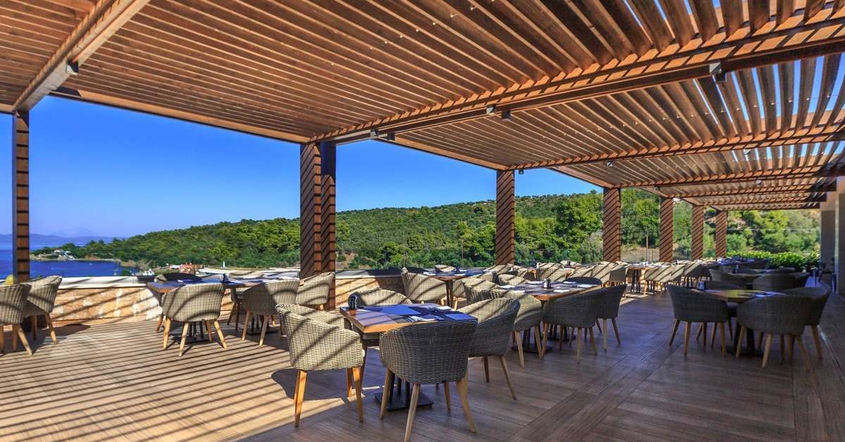 Een foto van het terras bij Miraggio Thermal Spa Resort