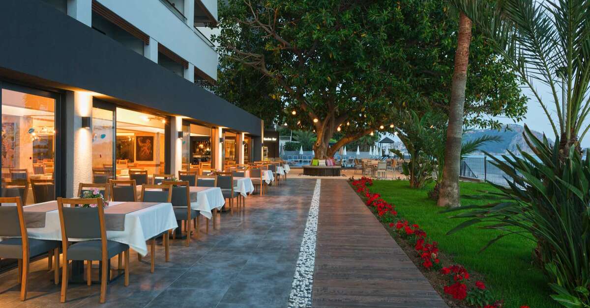 Ein Foto von den Einrichtungen im Floria Beach Hotel