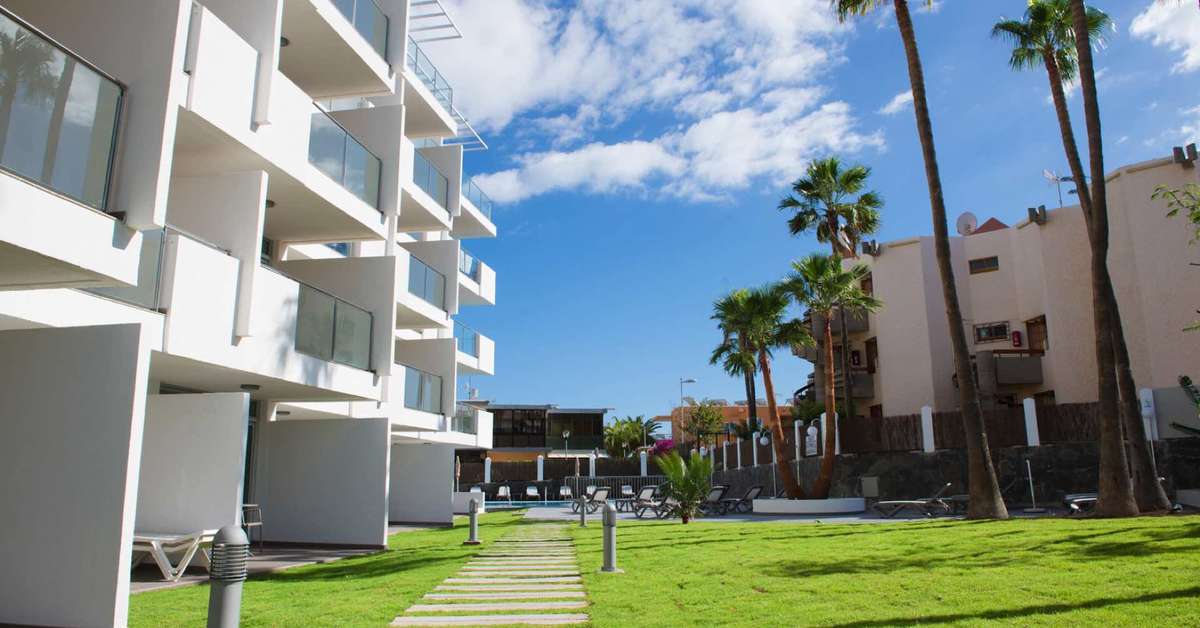 Een foto van de buitenkant van Appartementen El Palmar