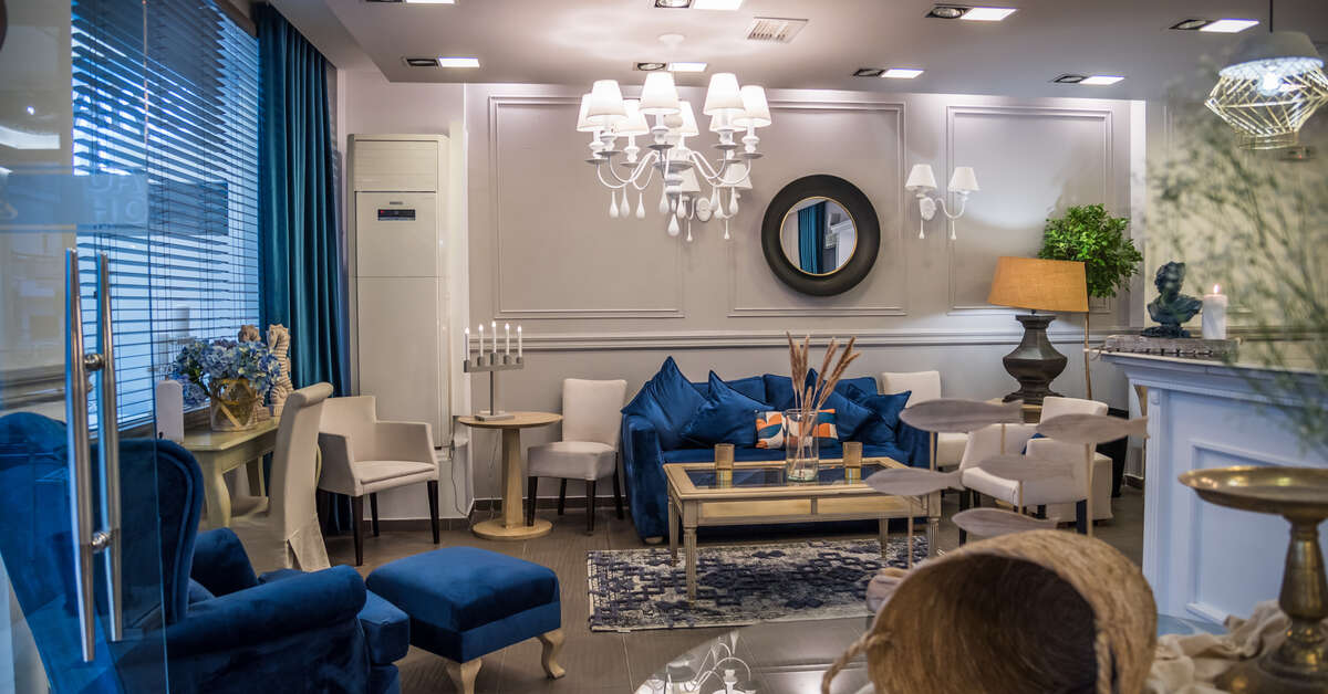 Een foto van het interieur van Aqua Mare Hotel