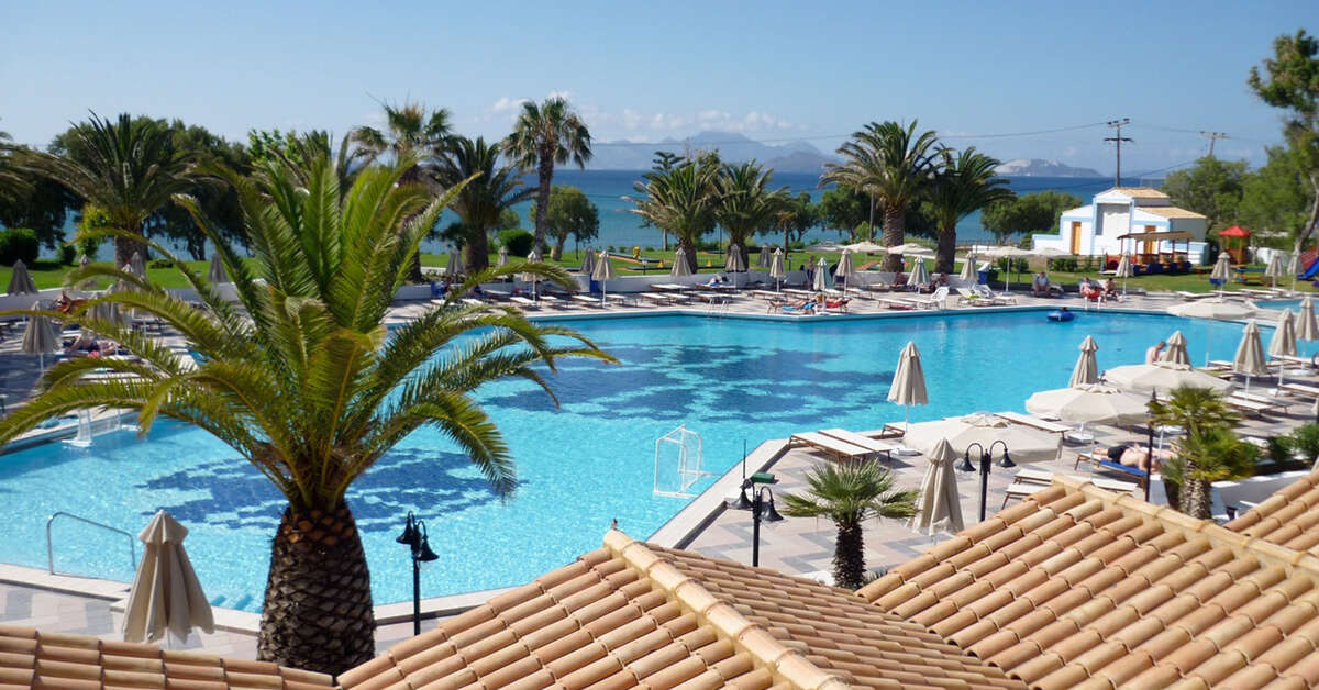 Een foto van het zwembad bij Lagas Aegean Village