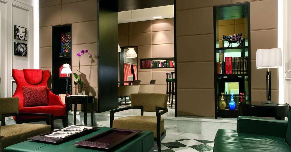 Een foto van het interieur van Hotel Mascagni