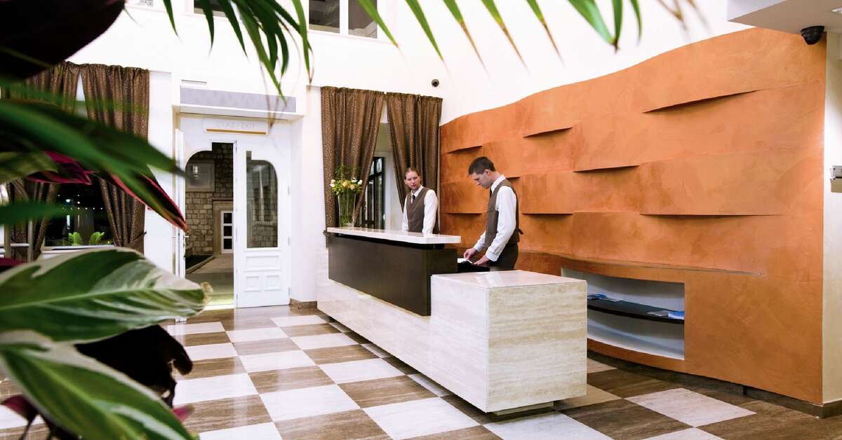 Ein Foto vom Innenbereich im Hotel Lapad