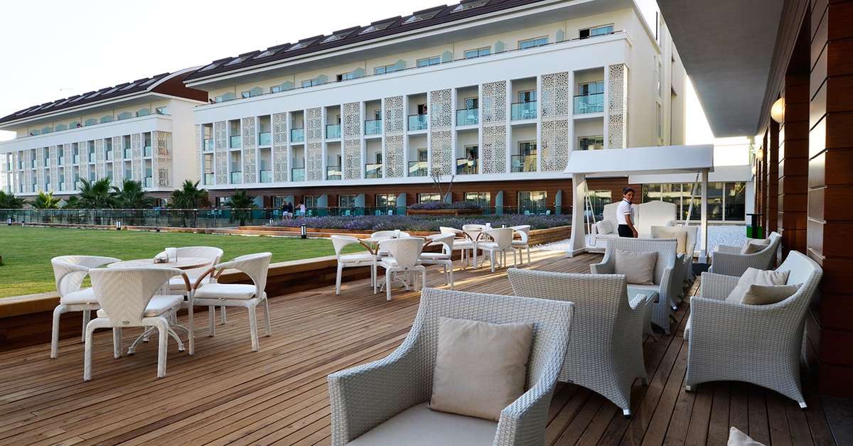 Ein Foto von der Terrasse im Trendy Verbena Beach