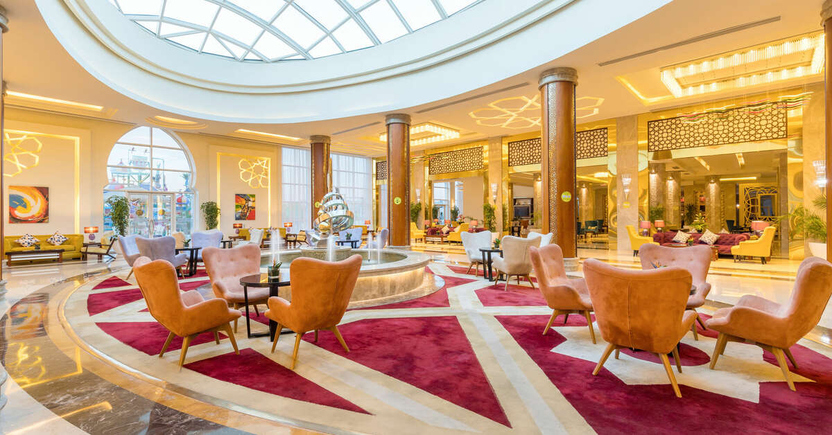 Een foto van het interieur van Pickalbatros Aqua Park Hurghada