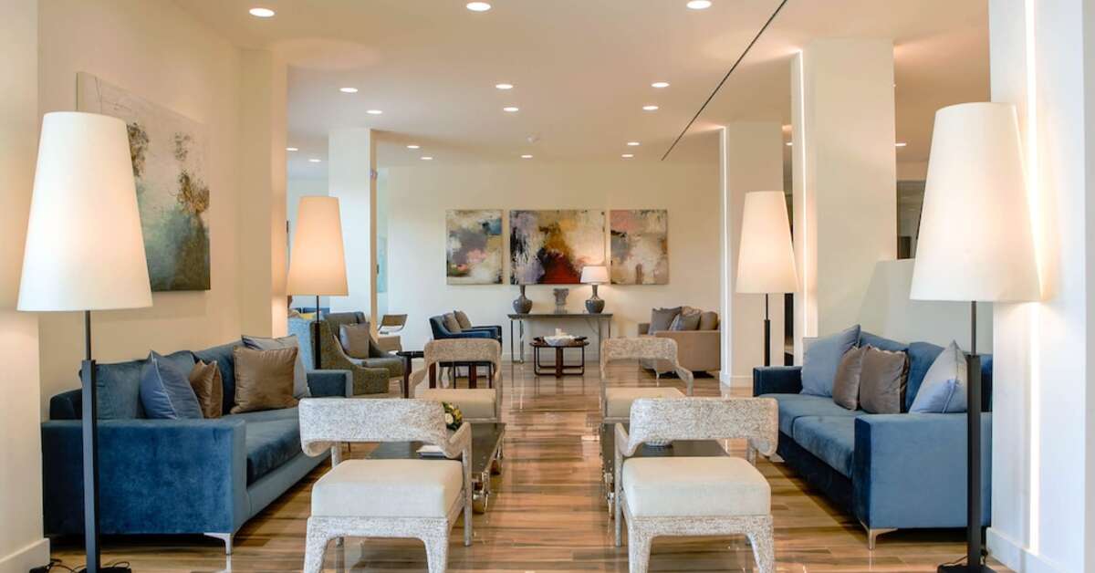 Een foto van het interieur van Rodostamo Hotel & Spa