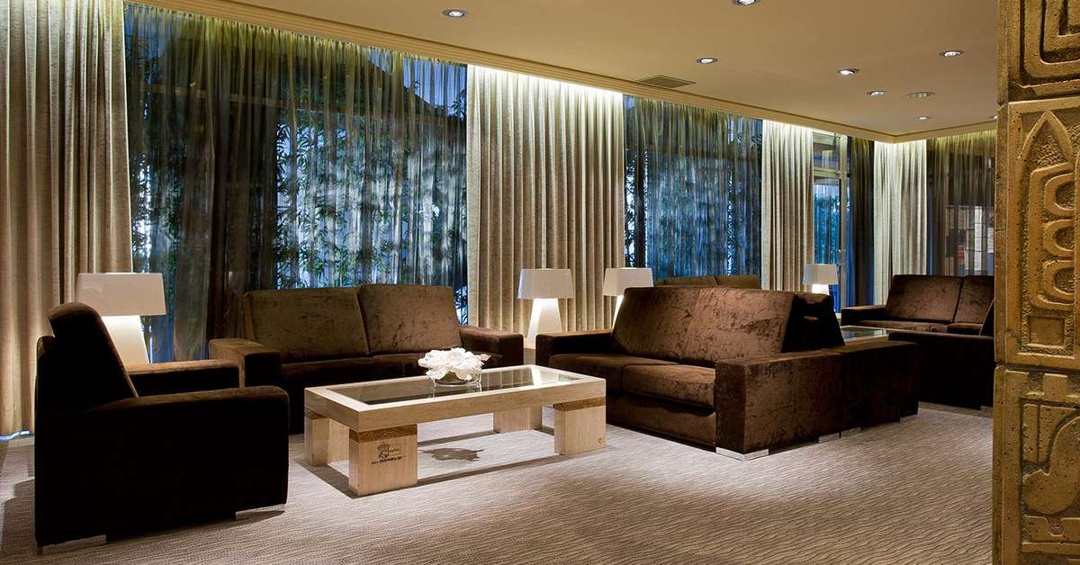 Een foto van het interieur van Hotel Don Pancho