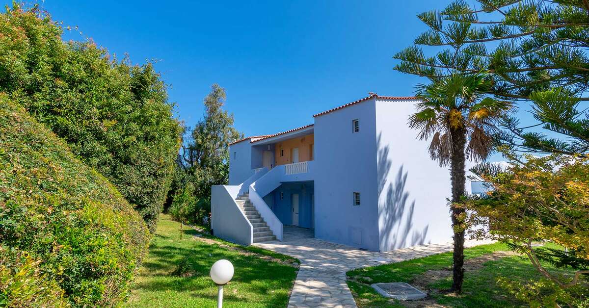 Een foto van de buitenkant van Hotel Ibiscus Corfu
