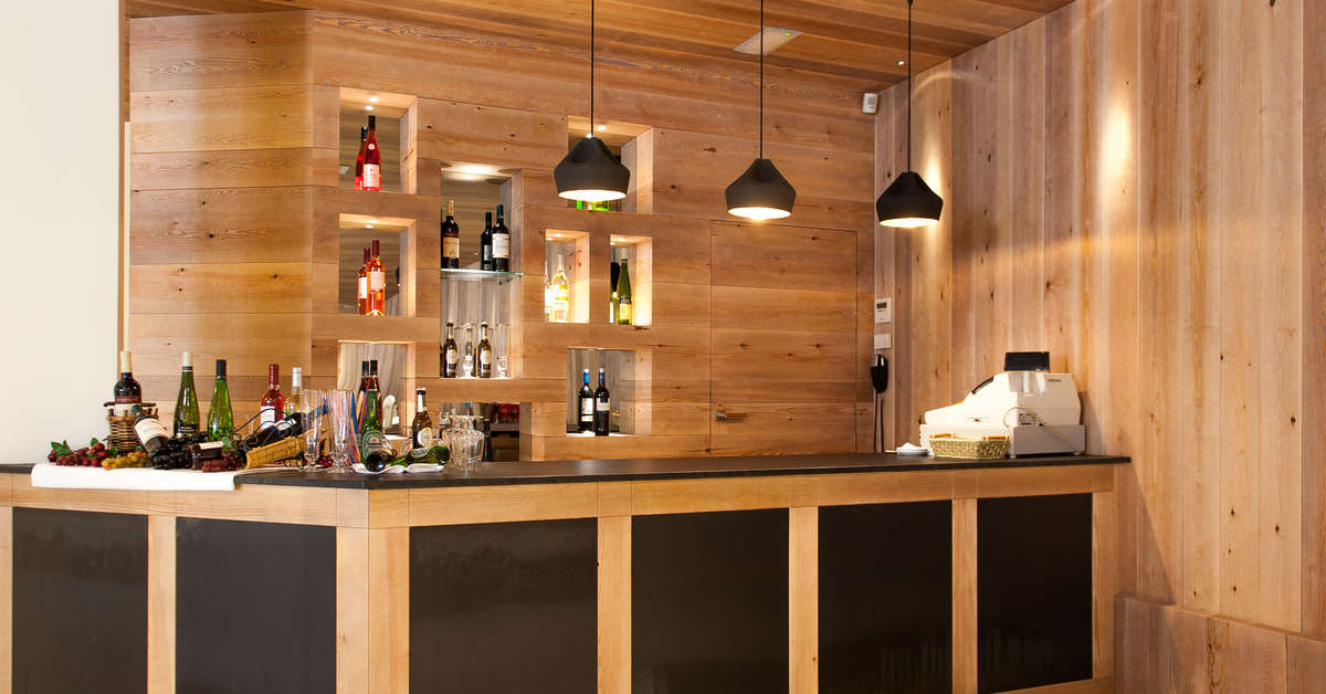 Een foto van het interieur van Hotel Rosa Nautica