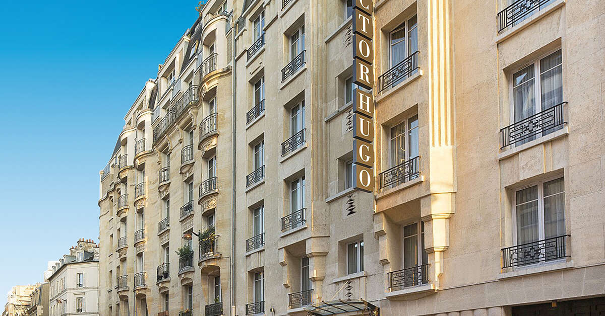 Ein Foto von der Außenansicht des Hotel Victor Hugo Paris Kleber