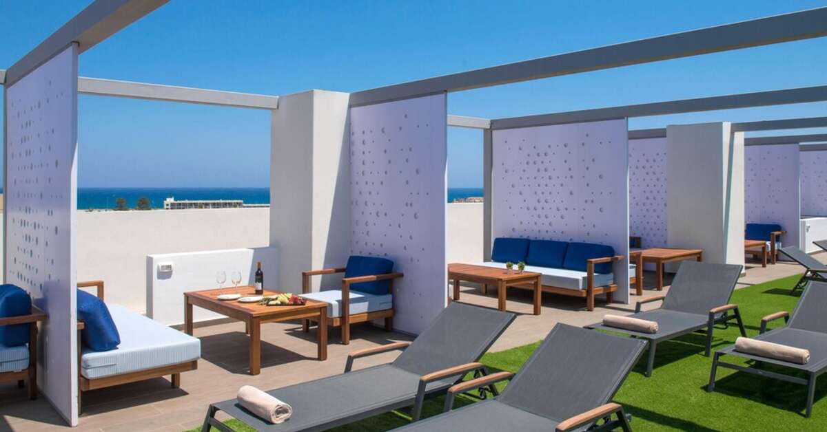 Een foto van het terras bij Aelius Hotel & Spa