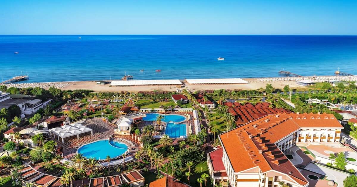 Ein Foto vom Pool im Club Hotel Turan Prince World