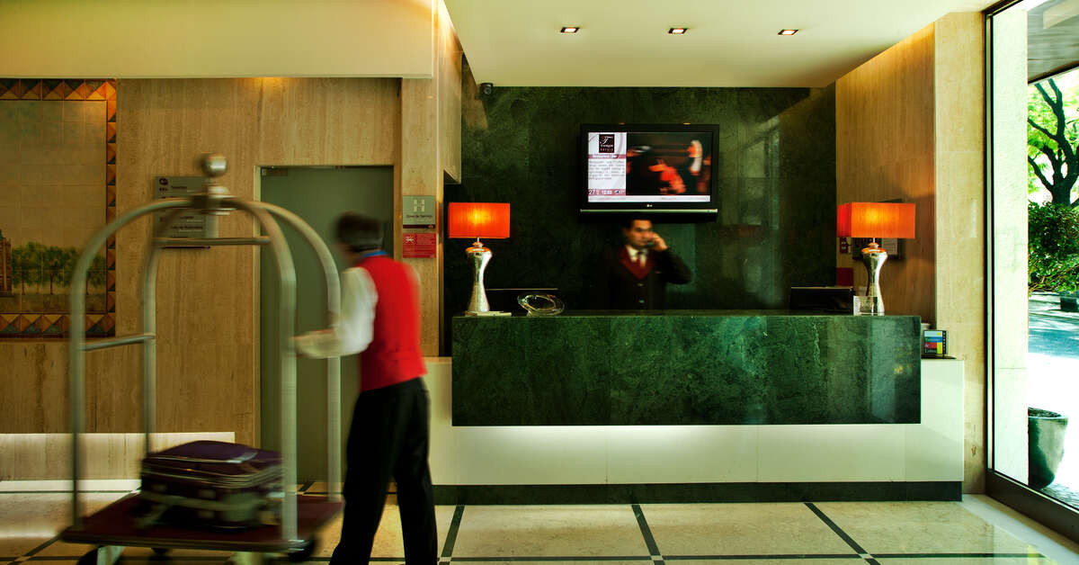 Een foto van het interieur van Turim Iberia Hotel