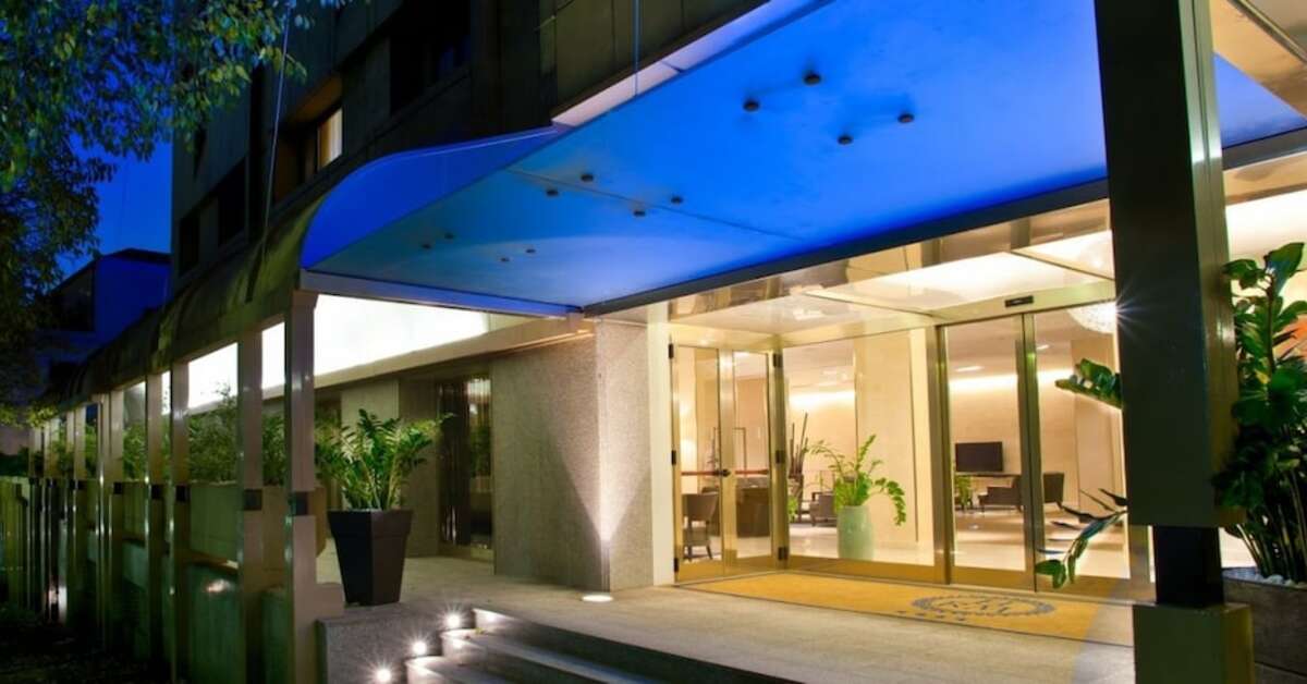 Een foto van de buitenkant van Hotel Regina Margherita