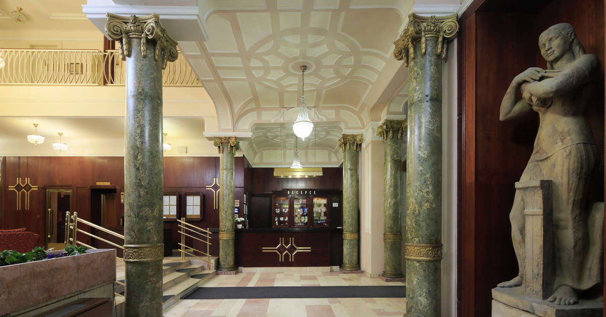 Een foto van het interieur van Spa Hotel Bohemia